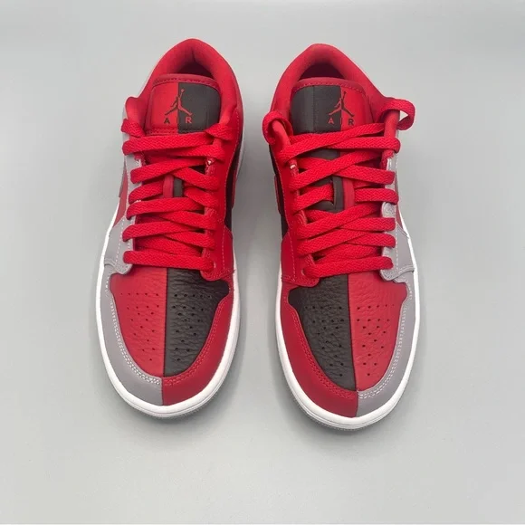 New Nike Air Jordan 1 Low SE Gym Red/Black/White/Cement Grey #Women's - Picture 6 of 16